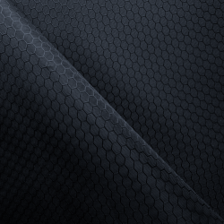 Ткань Оксфорд 300D PU Рип-Стоп СОТЫ, цвет Черный (на отрез)  в Нижнекамске