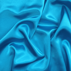*Ткань Атлас-сатин, цвет Голубой (на отрез)  в Нижнекамске