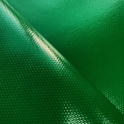 Ткань ПВХ 600 гр/м2 плотная, Зелёный (Ширина 150см), на отрез  в Нижнекамске