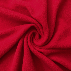 Флис Односторонний 130 гр/м2, цвет Красный (на отрез)  в Нижнекамске