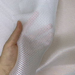 Сетка 3D трехслойная Air mesh 160 гр/м2, цвет Белый (на отрез)  в Нижнекамске