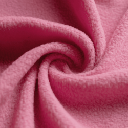 Флис Односторонний 130 гр/м2, цвет Розовый (на отрез)  в Нижнекамске