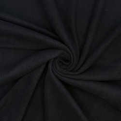 Флис Односторонний 130 гр/м2, цвет Черный (на отрез)  в Нижнекамске
