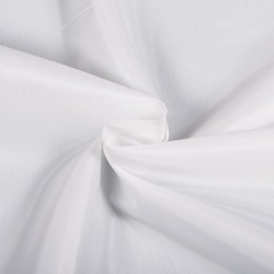 Ткань подкладочная Таффета 190Т, цвет Белый (на отрез)  в Нижнекамске