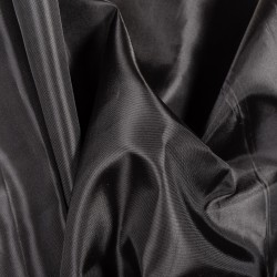 Ткань подкладочная Таффета 190Т, цвет Черный (на отрез)  в Нижнекамске