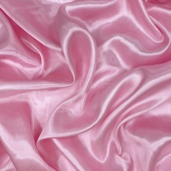 Ткань Атлас-сатин, цвет Розовый (на отрез)  в Нижнекамске
