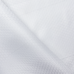 Ткань Оксфорд 300D PU Рип-Стоп СОТЫ, цвет Белый (на отрез)  в Нижнекамске