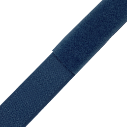 Контактная лента 25мм цвет Синий (велькро-липучка, на отрез)  в Нижнекамске