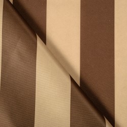 Ткань Оксфорд 300D PU, Бежево-Коричневая полоска (на отрез)  в Нижнекамске