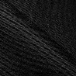 Прорезиненная ткань Оксфорд 600D ПВХ, Черный (на отрез)  в Нижнекамске