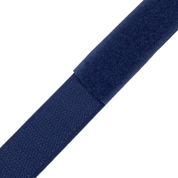 Контактная лента 25мм цвет Тёмно-Синий (Велькро-липучка), на отрез  в Нижнекамске