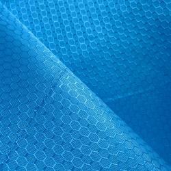 Ткань Оксфорд 300D PU Рип-Стоп СОТЫ, цвет Голубой (на отрез)  в Нижнекамске