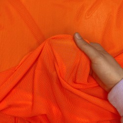Трикотажная Сетка 75 г/м2, цвет Оранжевый (на отрез)  в Нижнекамске