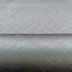 Ткань Блэкаут для штор светозатемняющая 100% &quot;Орнамент Серый&quot; (на отрез)  в Нижнекамске
