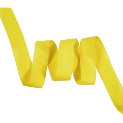 Окантовочная лента-бейка, цвет Жёлтый 22мм (на отрез)  в Нижнекамске