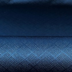 Ткань Блэкаут для штор светозатемняющая 100% &quot;Орнамент Синий&quot; (на отрез)  в Нижнекамске
